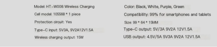Ultra-thin Magnetic Wireless Power Bank
